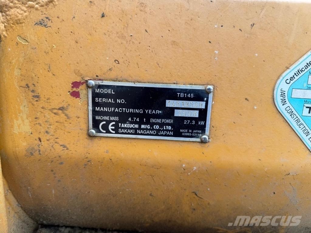 Takeuchi TB 145 Mini pelle < 7t