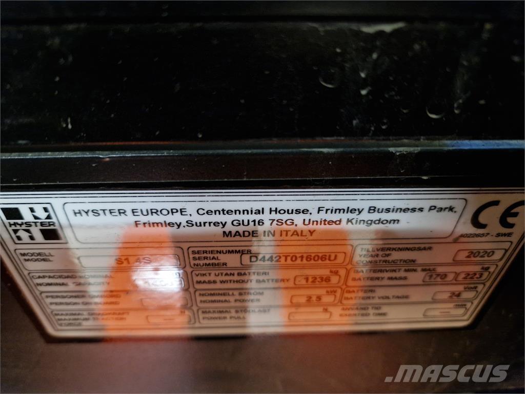 Hyster S1.4S IL Gerbeurs Automoteurs