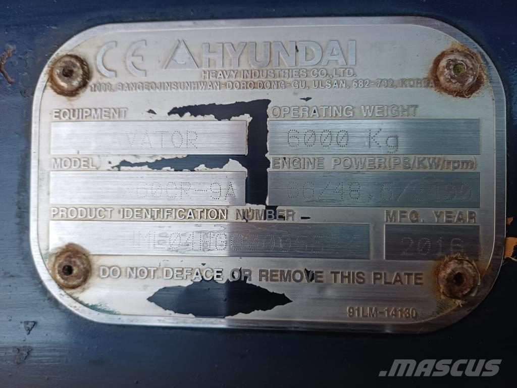 Hyundai 60cr-9a Mini pelle < 7t