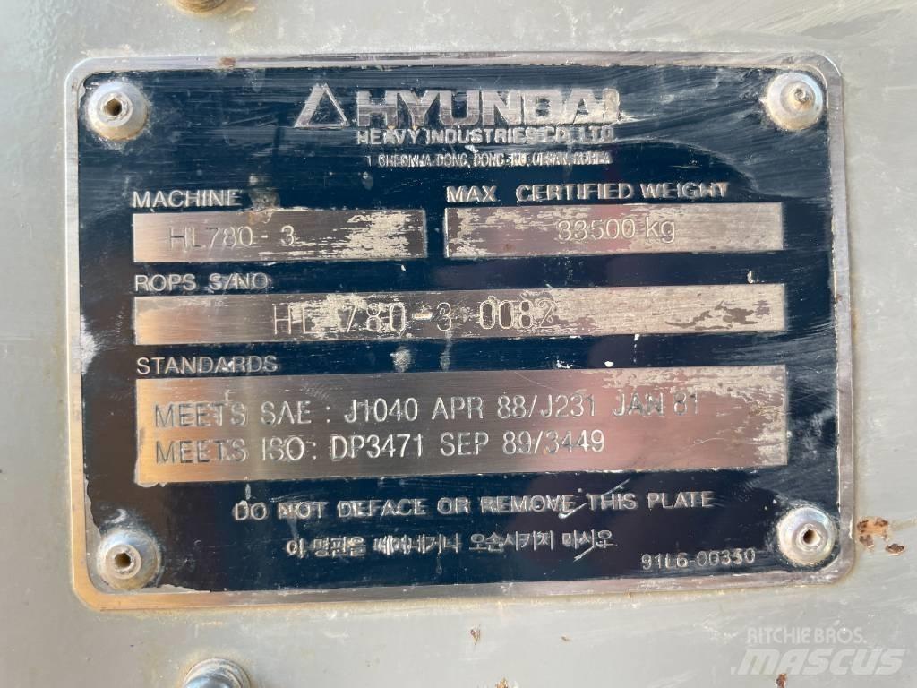 Hyundai HL 780-3 Chargeuse sur pneus