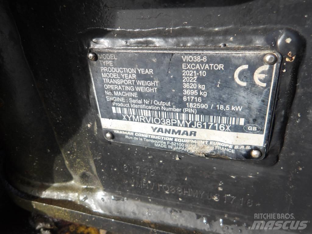 Yanmar Vio 38 Mini pelle < 7t