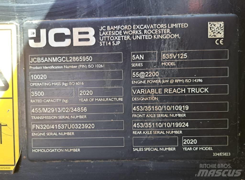 JCB 535 V 125 Chariot télescopique