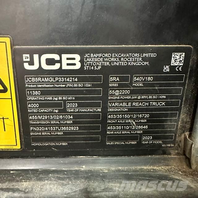 JCB 540-180 Chariot télescopique