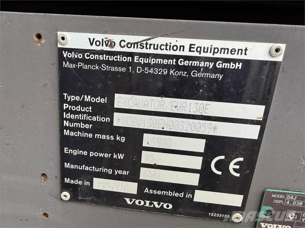 Volvo EWR130E Pelle sur pneus