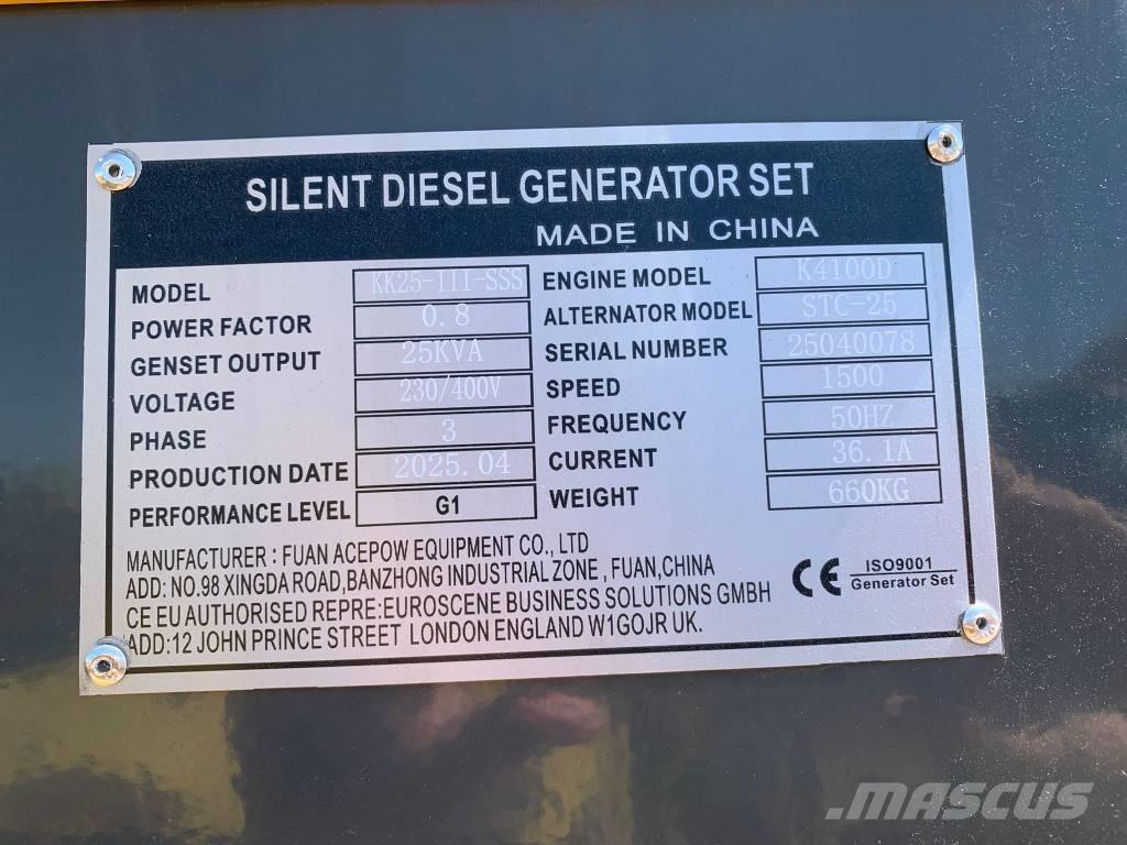 Kawakenki KK25 Générateurs diesel