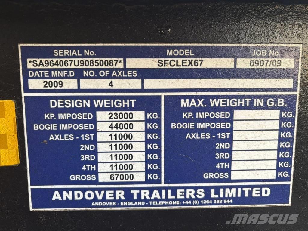 Andover SFCLEX 67 Remorque surbaissée