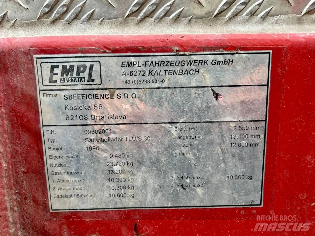 Empl Tlus 30l Remorque surbaissée