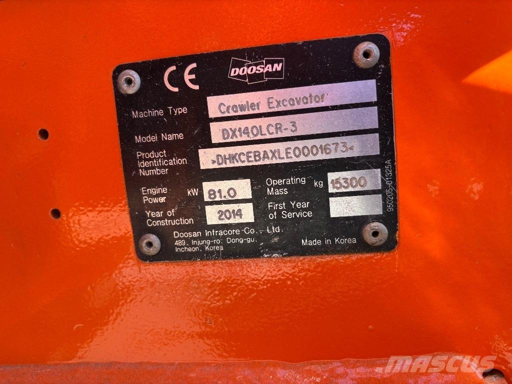 Doosan DX 140 LCR-3 Pelle sur chenilles