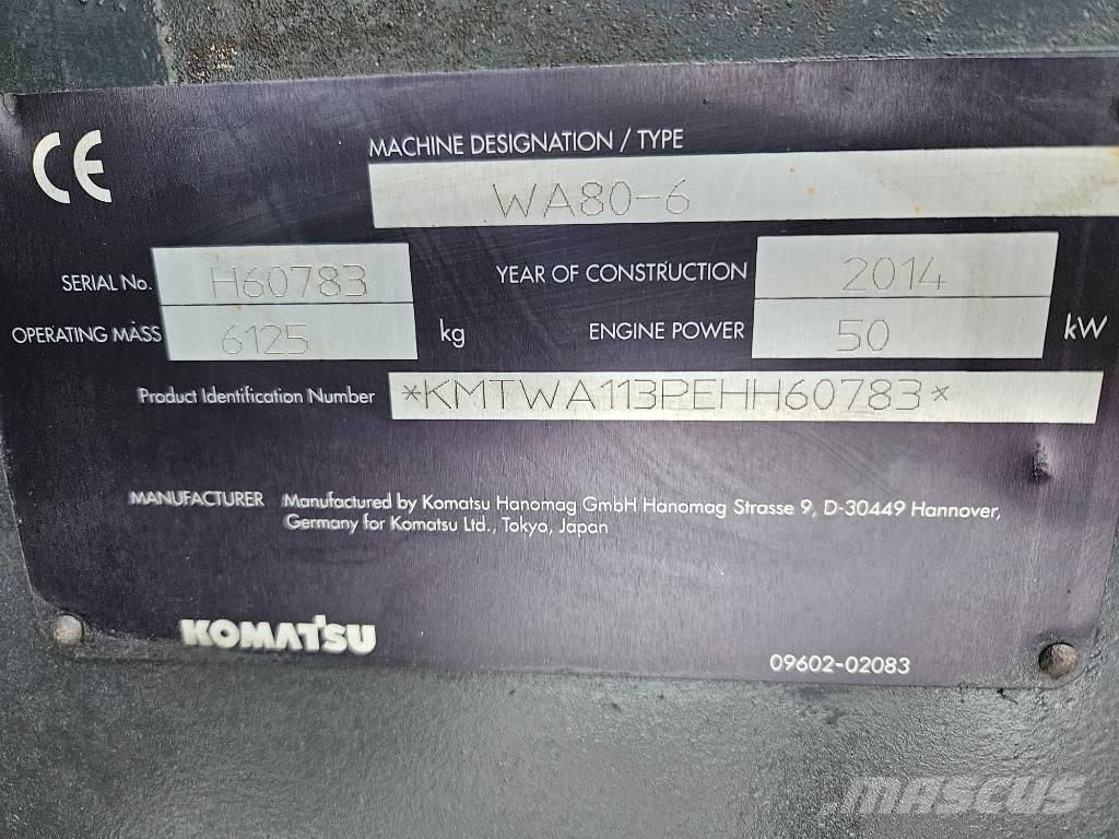 Komatsu WA80-6 Chargeuse sur pneus