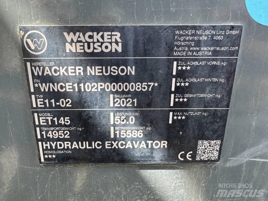Wacker Neuson ET145 Pelle sur chenilles