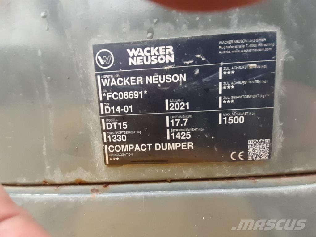 Wacker Neuson DT15 Tombereau sur chenilles