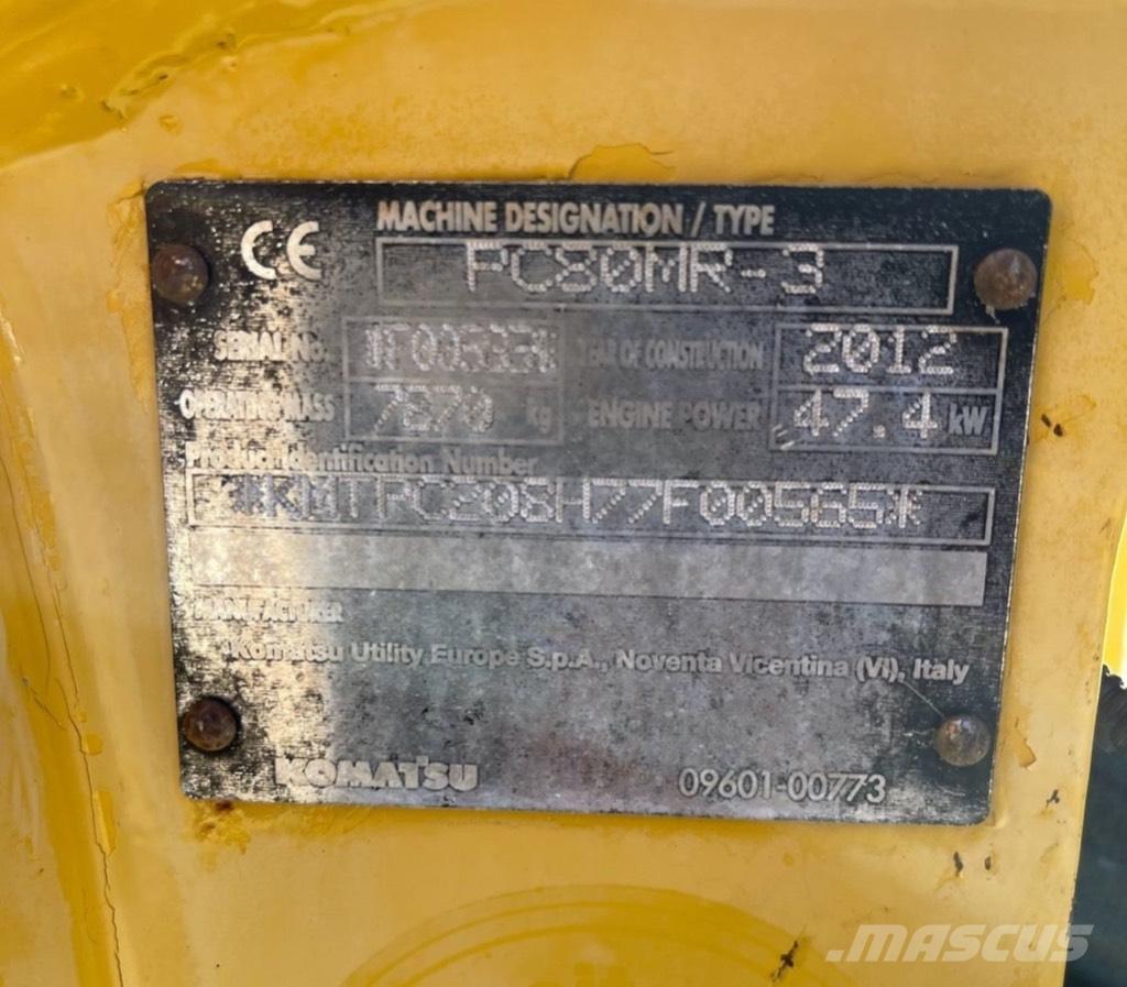 Komatsu PC 80 MR-3 Mini pelle 7t-12t