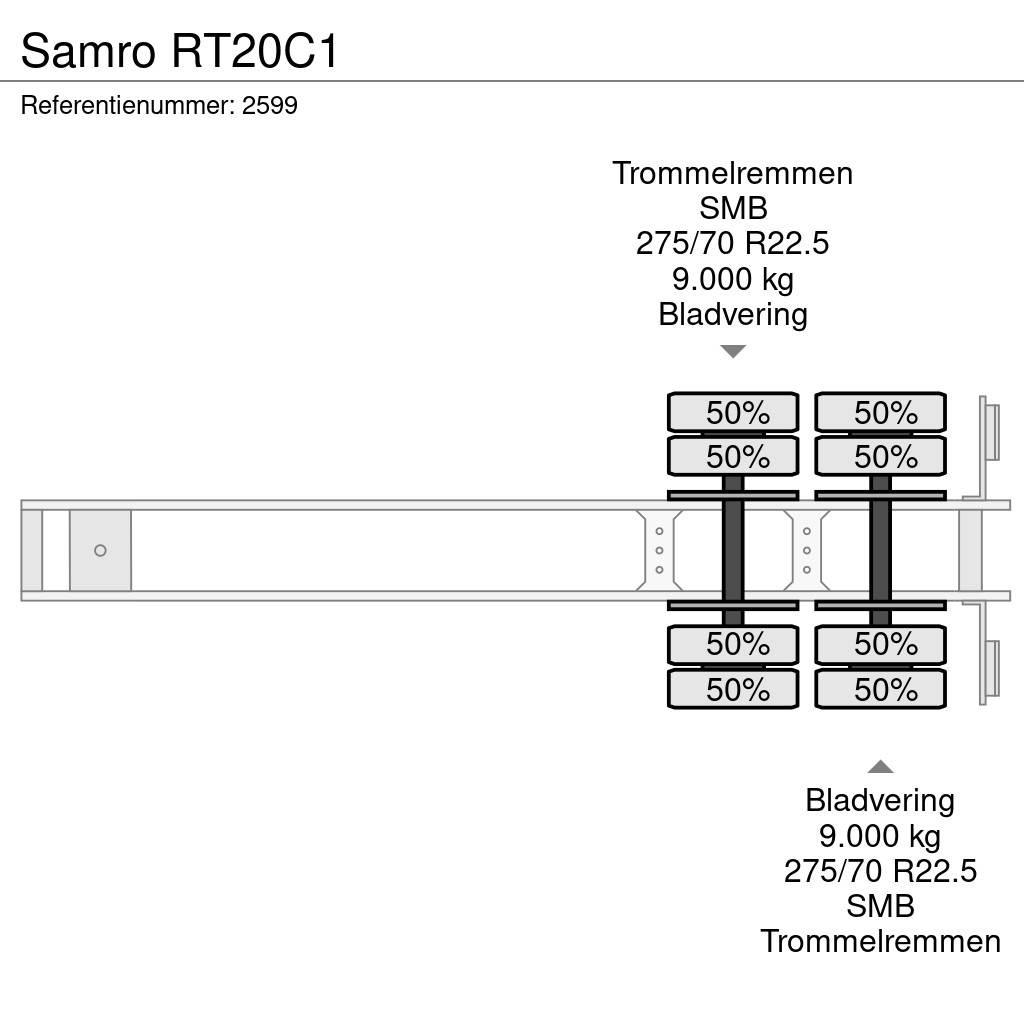 Samro RT20C1 Semi remorque plateau ridelle