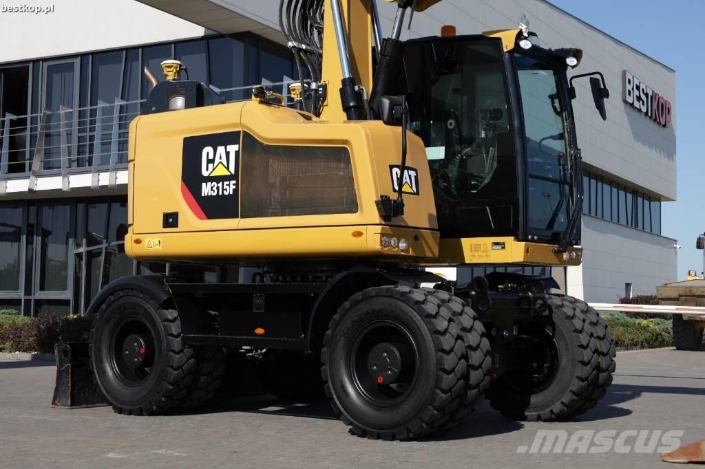 CAT M 315 F Pelle sur pneus