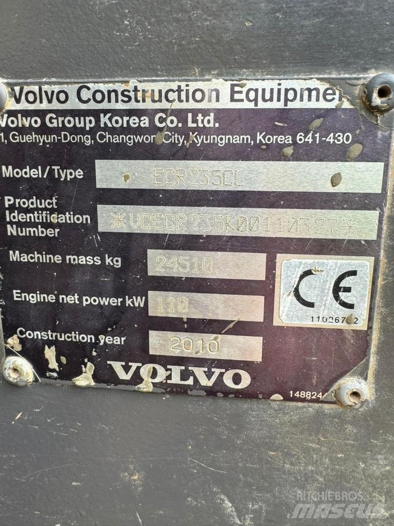 Volvo ECR 235 C L Pelle sur chenilles