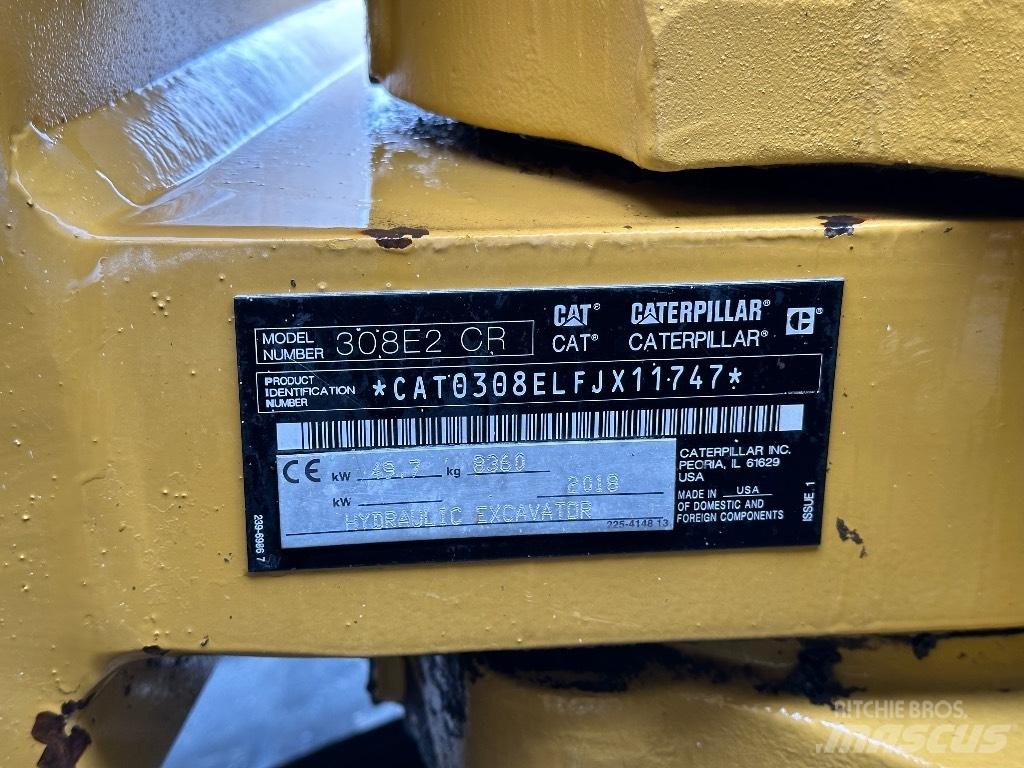 CAT 308E2 CR Mini pelle 7t-12t