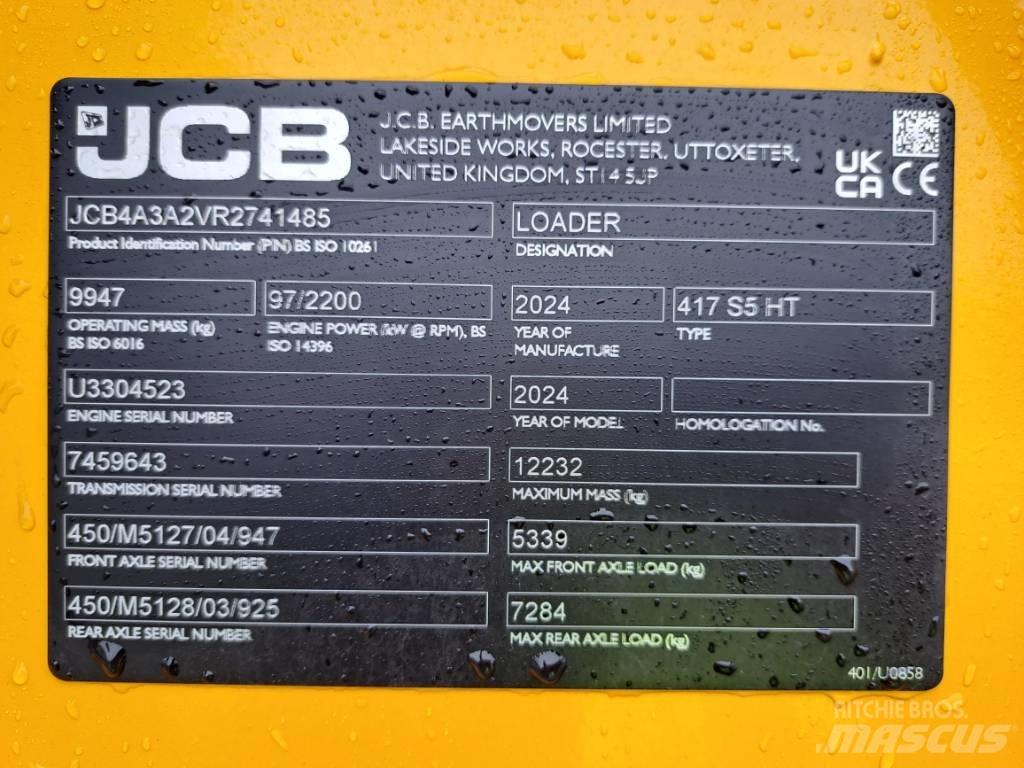 JCB 417 HT Chargeuse sur pneus