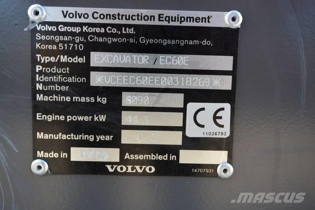 Volvo EC 60 E Mini pelle < 7t