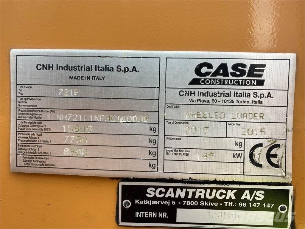 CASE 721F Chargeuse sur pneus