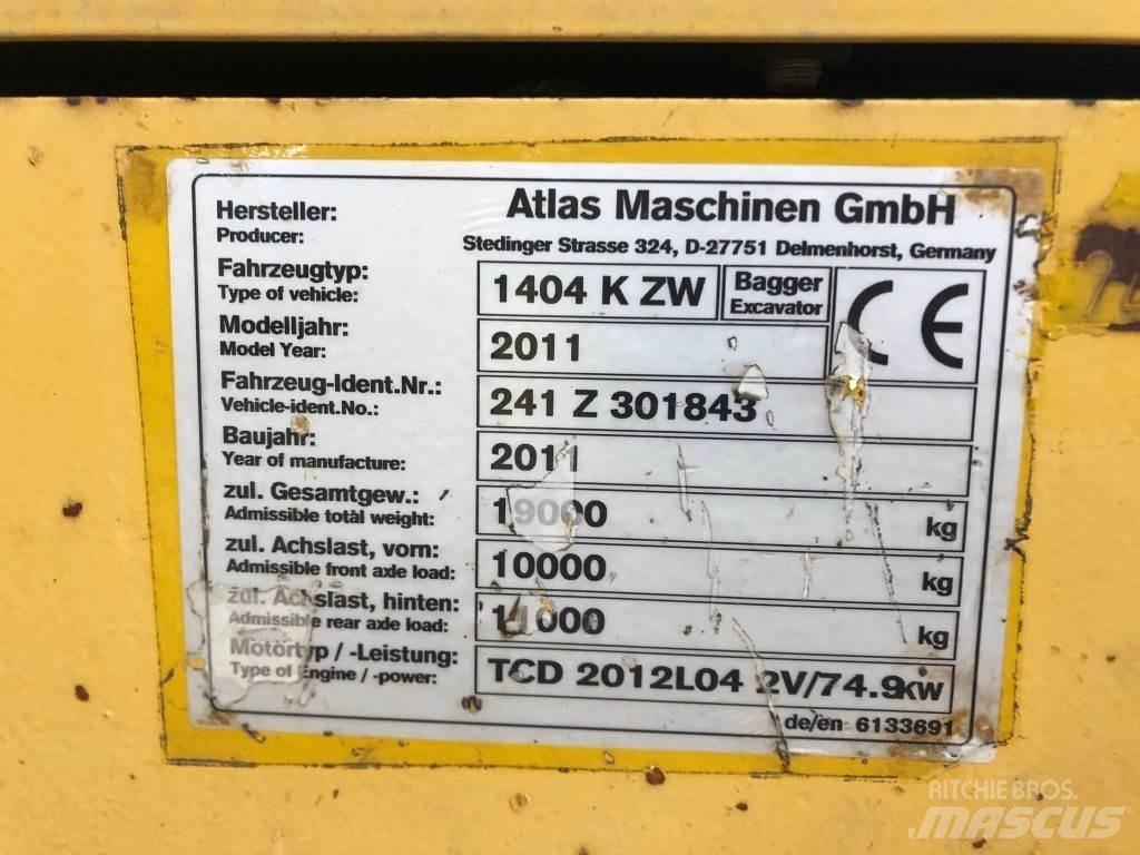 Atlas AB1404K Pelle sur pneus