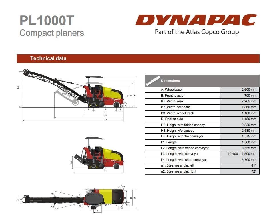 Dynapac PL1000T Fraiseuse à froid