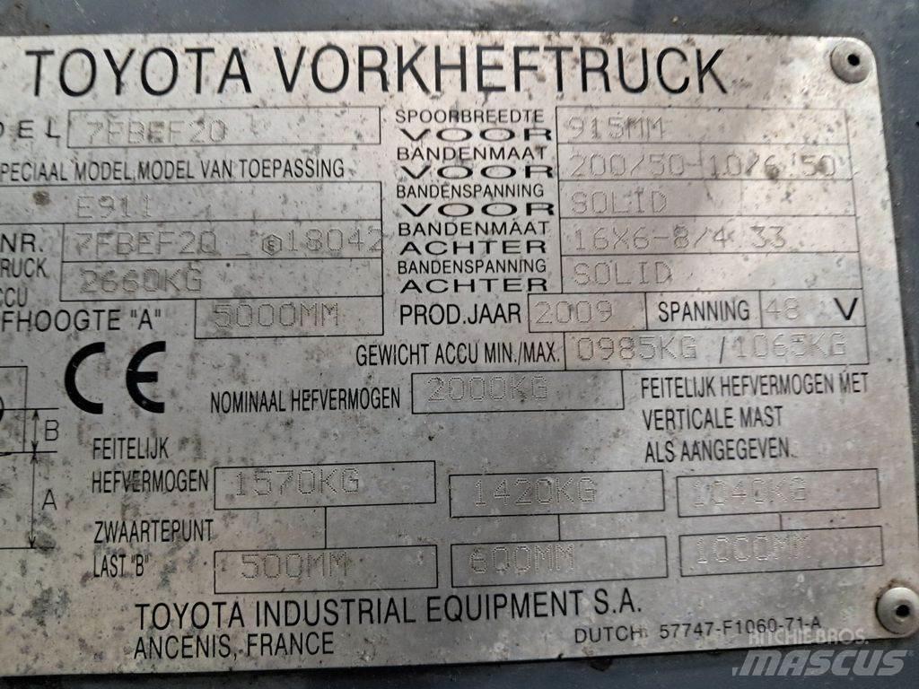 Toyota 7FBEF20 Chariots élévateurs électriques