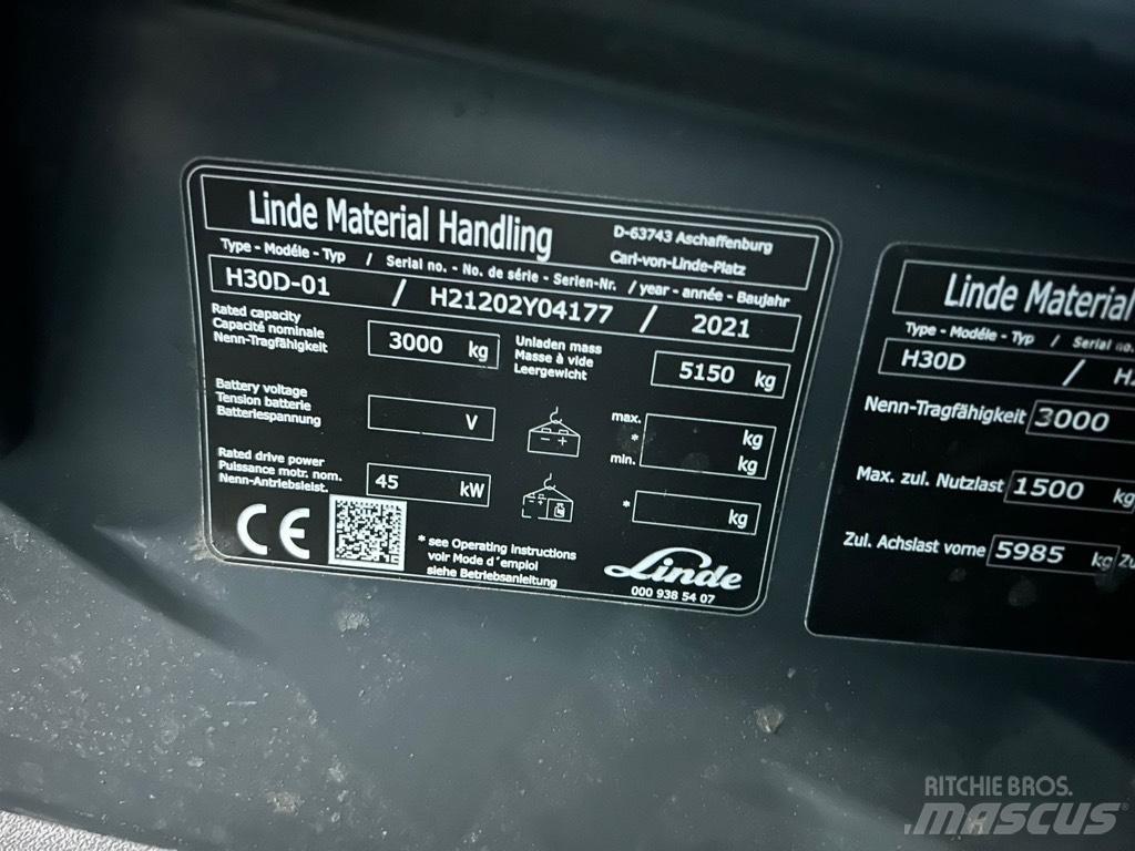 Linde H30D/1202 Chariots diesel