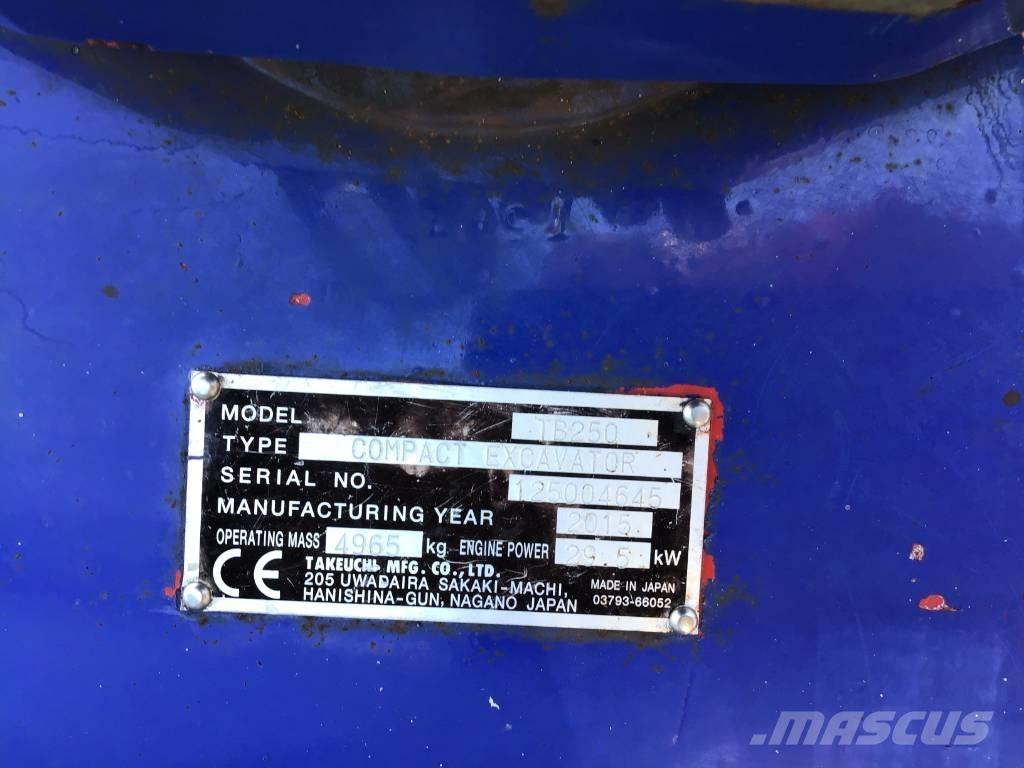 Takeuchi TB 250 Mini pelle < 7t