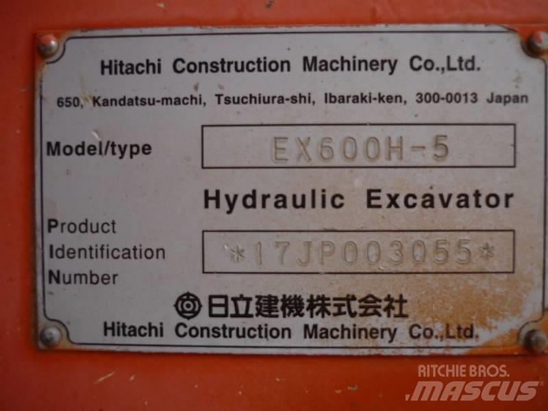 Hitachi EX 600 H-5 Pelle sur chenilles