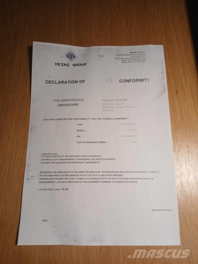 Mustang HM1900 Marteau hydraulique