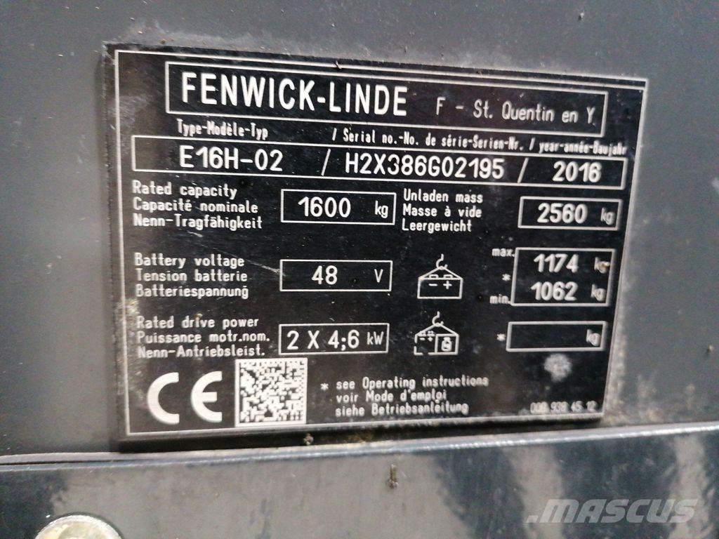 Linde E16H-02 Chariots élévateurs électriques