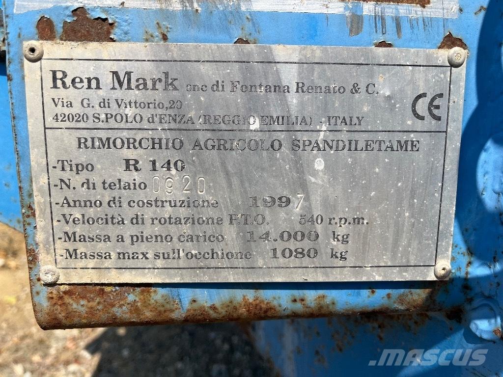  REN MARK R 140 Epandeur de fumier