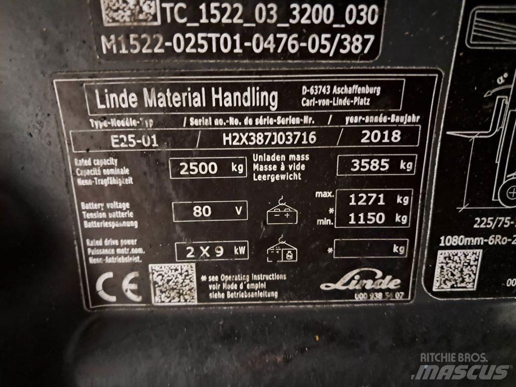 Linde E25-01 Chariots élévateurs électriques
