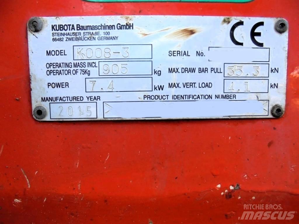 Kubota K 008-3 Mini pelle < 7t