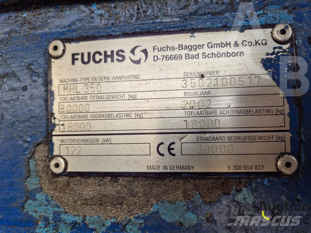 Fuchs MHL 350 Pelle sur pneus