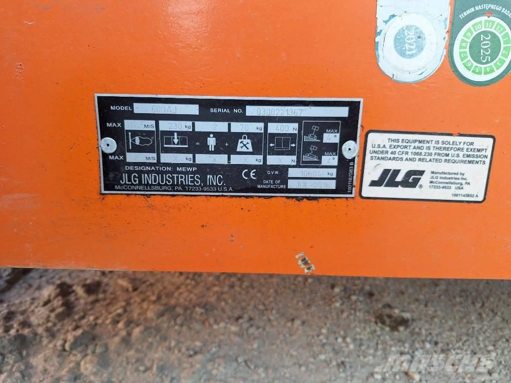 JLG 600AJ Nacelles articulées