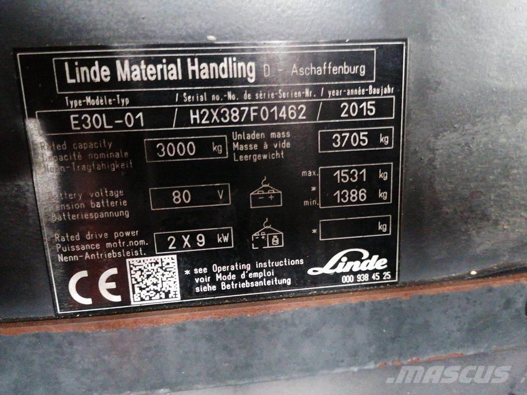Linde E30L-01 Chariots élévateurs électriques