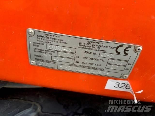 Kubota KX 080-4 Mini pelle 7t-12t