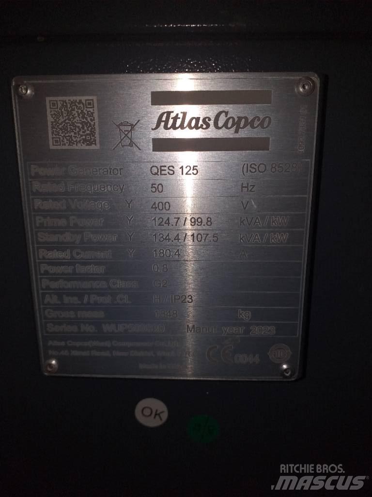 Atlas Copco QES125 Générateurs diesel