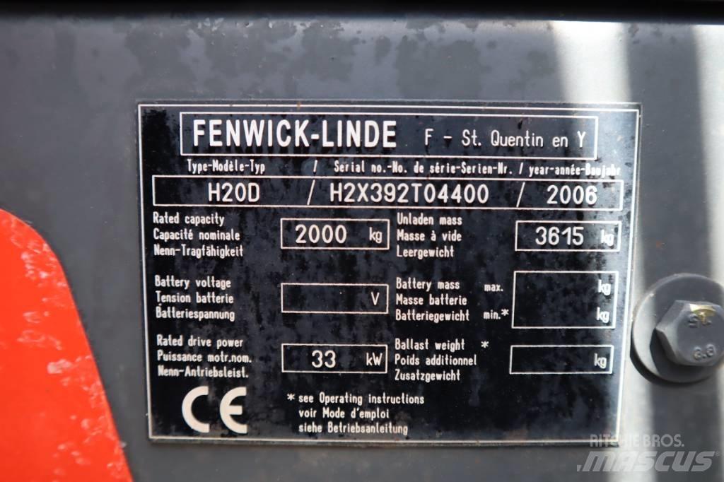 Linde H20D 2000 Kg Chariots diesel
