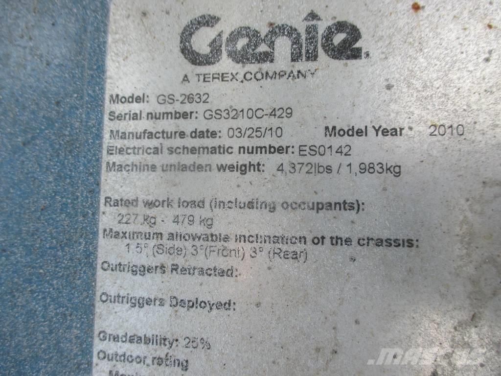 Genie GS 2632 Nacelle ciseaux