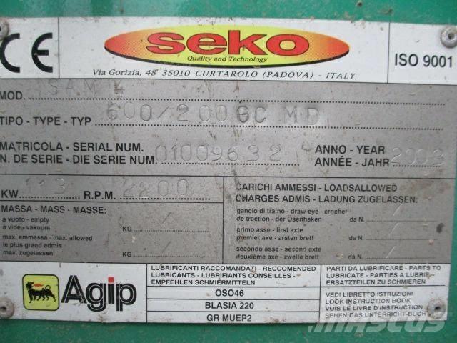 Seko 600/200GC MD Broyeur de végétaux