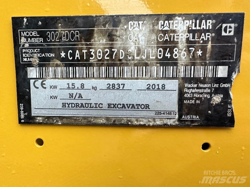 CAT 302.7 D CR Mini pelle < 7t