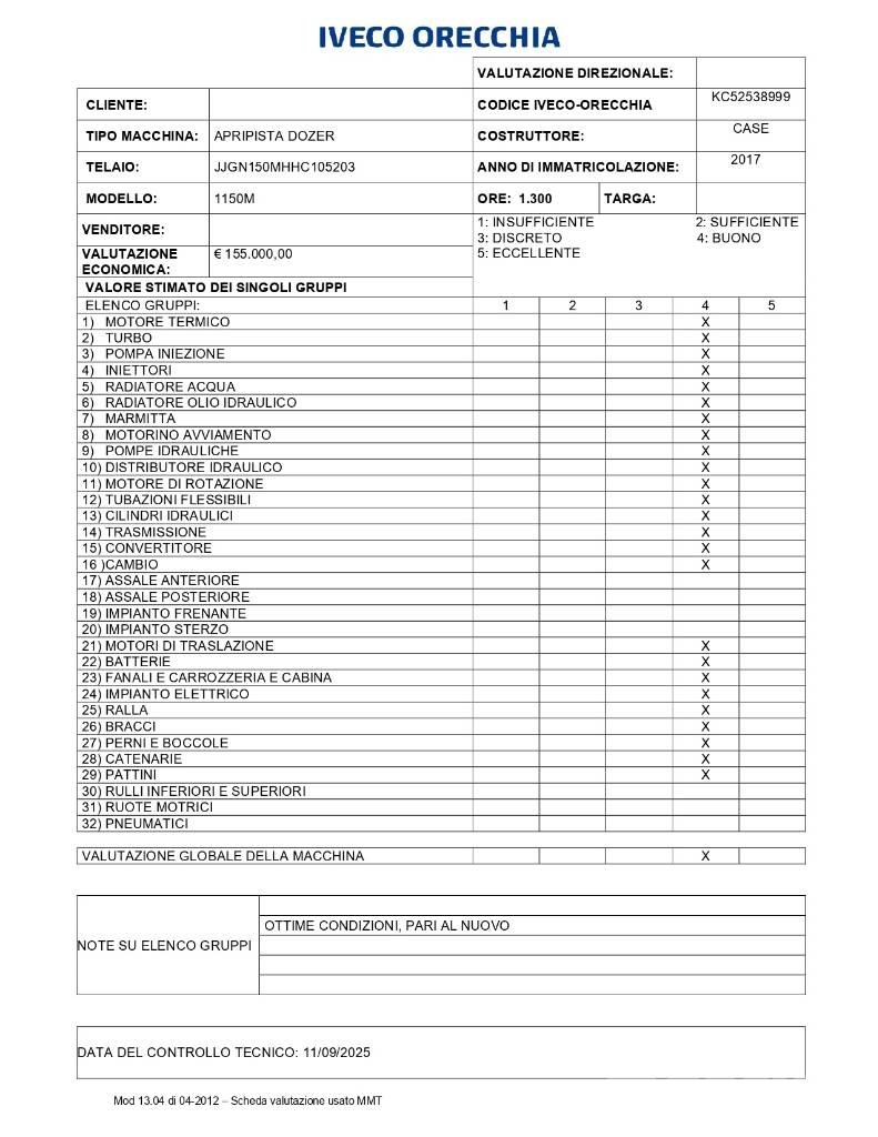 CASE 1150 M Bouteurs sur chenilles