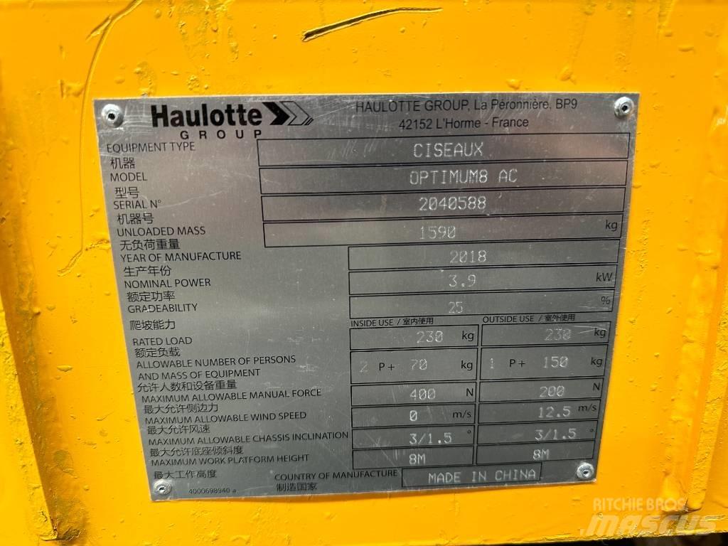 Haulotte OPTIMUM 8 Nacelle ciseaux