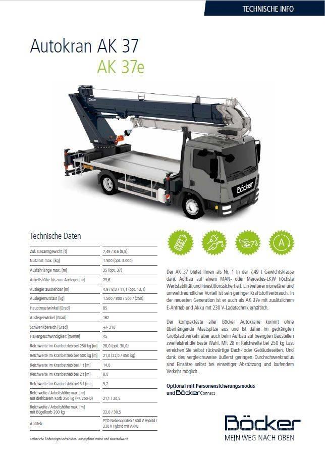 Böcker AK 37 Grues mobiles
