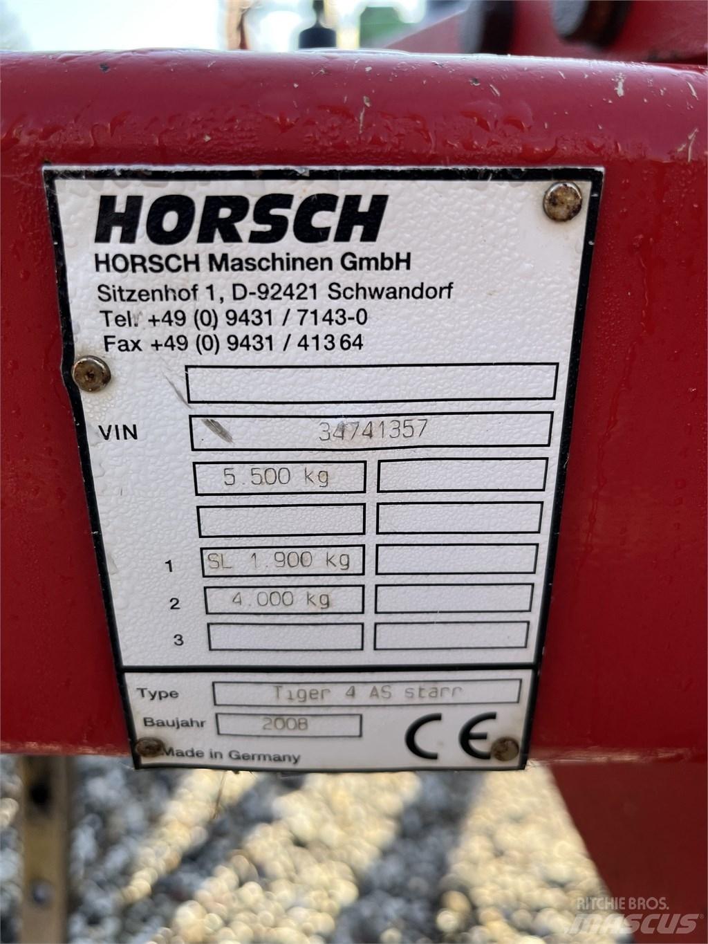 Horsch Tiger 4 AS Herse