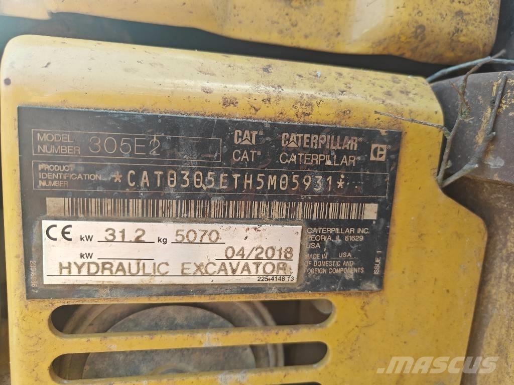 CAT 305E2 Mini pelle < 7t