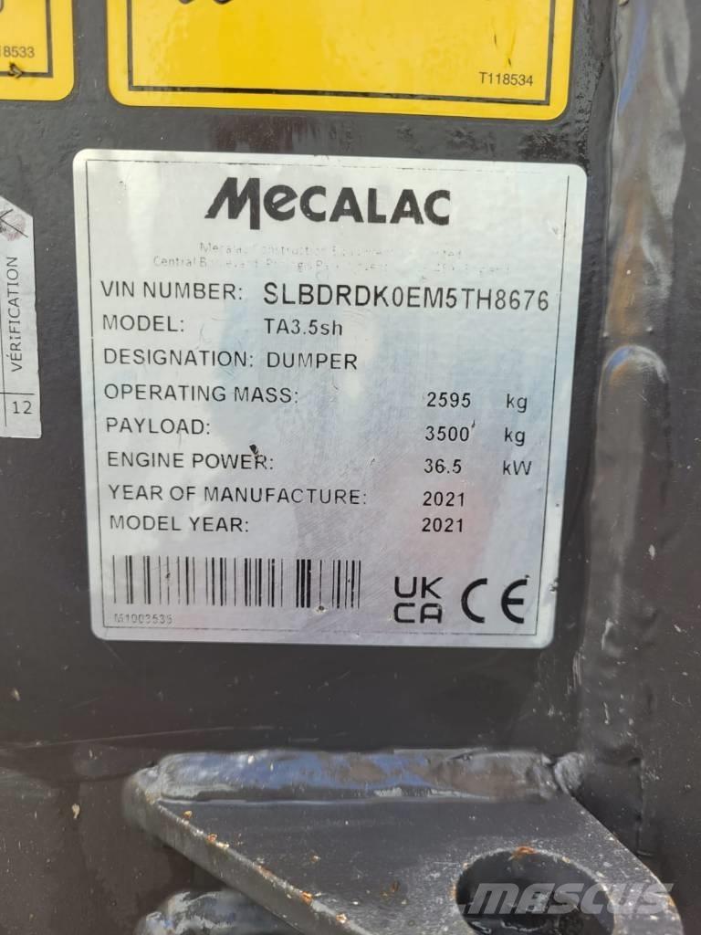Mecalac TA 3.5 Mini tombereau