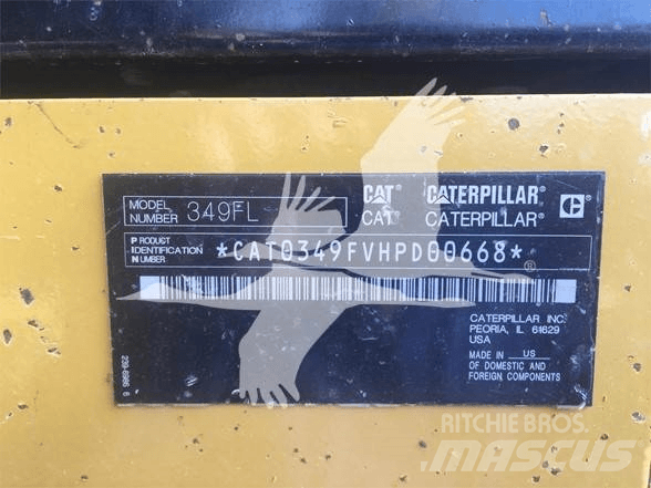 CAT 349FL Pelle sur chenilles